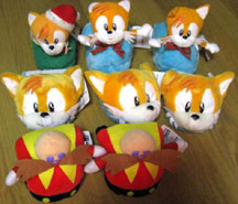 Old Tails & Eggman Plush House Slippers