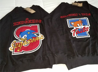 Sonic & Tails Sweat Shirts Big Embroider