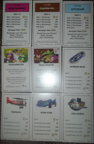 Monopoly property deed cards