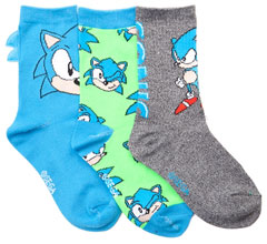 Journeys Kidz 3 Pack Sonic Socks