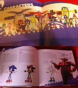 Sonic book character model pages