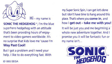 Sonic tag story