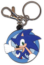 Round Layer Rubber Sonic keychain