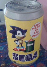 Soda Can Shape Garbage Can Sonic
