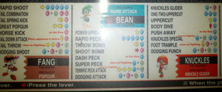 Fang Bean Knuckles Moves List