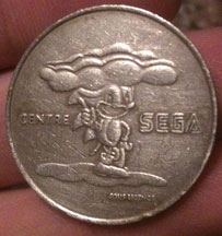 UK Coin Token Sonic Sega Centre