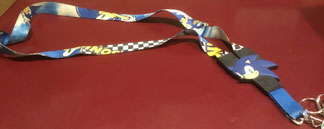 Checkered Emblem Lanyard