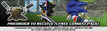 Sonic Black Knight Combat Pack Ad