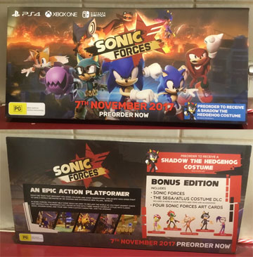 Sonic Forces Electronics Botique Store Display