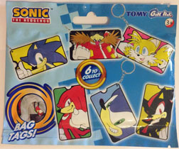 Tomy Gacha Sonic Bag Tags Package