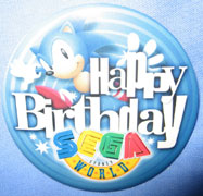 Happy Birthday SegaWorld Pin Badge