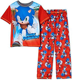 Sonic Powered Red PJ Top & Pants Set