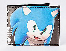 Sonic Boom Portrait Faux Leather Bifold Wallet