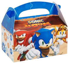 Colorful Cardboard Sonic Boom Party Favor Box