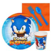 Sonic Boom Party Snack Set Cup Plate