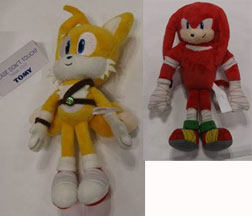 7 inch size Tails & Knuckles Plush dolls