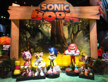 Sonic Boom Statue Group Display