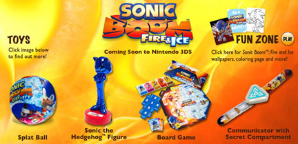 Fire & Ice Fun Zone Meal Toy Hardees