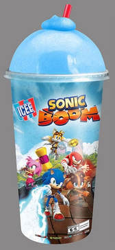 Icee Promo Sonic Boom Drink Cup