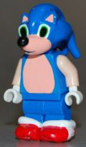 Dumb face Sonic fake lego