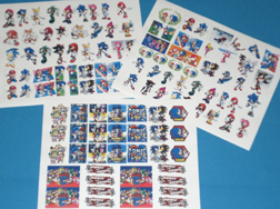Fake Sonic Sticker Sheets
