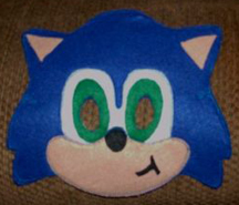 Flat fake Sonic mask
