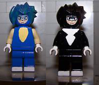 Crazy hair Sonic Shadow lego people