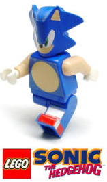 Paper face Sonic fake lego
