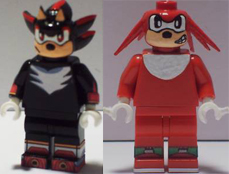 Pointy Shadow & Crazy Knuckles fake figures