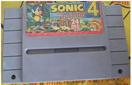Sonic 4 SNES Fake Cart