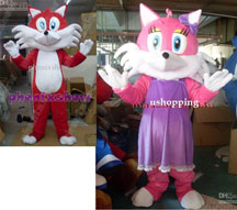 Terribe fake fox costumes