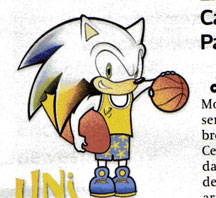 Basketball Newspaper Fake Mascot Illustration