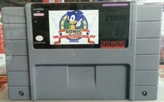 SNES Sonic Sticker Bootleg Game
