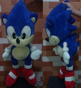 Cone Head Big Fake Sonic Plush