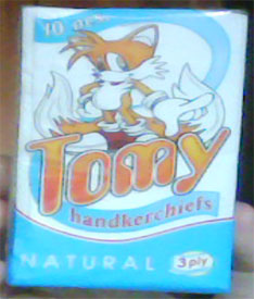 Tomy Tails Tissue Pack Fake