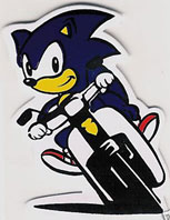 Bogus Biker Sonic Sticker