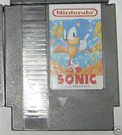 NES Nintendo Sonic Cartridge