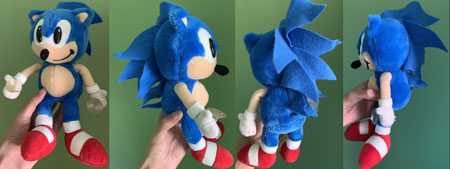 Suction Cup Hand Small Sonic Doll