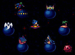 Wacky Worlds Sonic UFO Screen