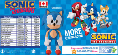 Toy Factory Canada Prize Plush Sheet