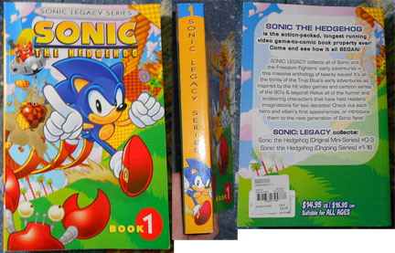 Sonic Legacy Series Book 1 Front Back Cover
