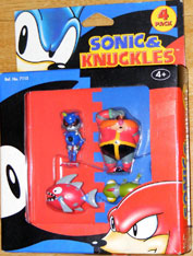 Sonic Knuckles 4 Pak PVC MIB Figures