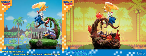Jungle Sonic & Tails F4F Big Scene Figures
