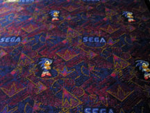 Sonic Sega Carpet at Segaworld