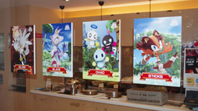 Cafe Window Character Posters