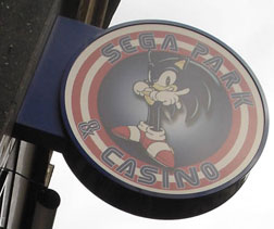 Sega Park & Casino Sonic Sign