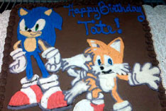 Sonic Birthday Cake on Sonic Birthday Sheet Cake