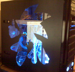 Blue Interior Light Sonic PC Case Custom