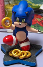 Chibi Style Fan Sonic Sculpture