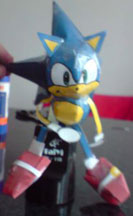 Sitting Paper Craft Sonic